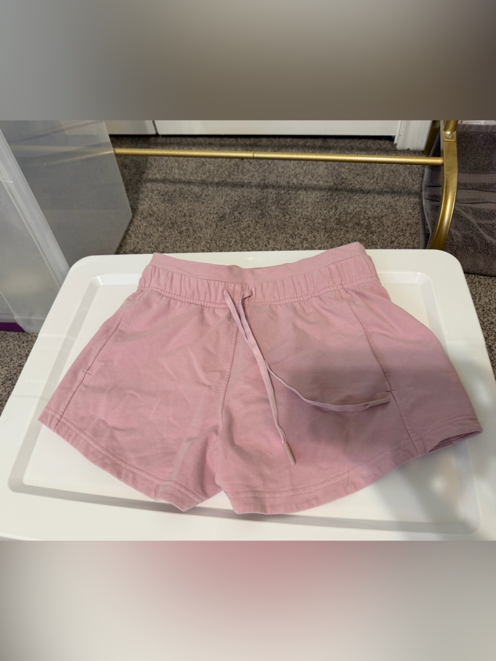 lululemon inner glow high rise 3 inch Pink peony Shorts